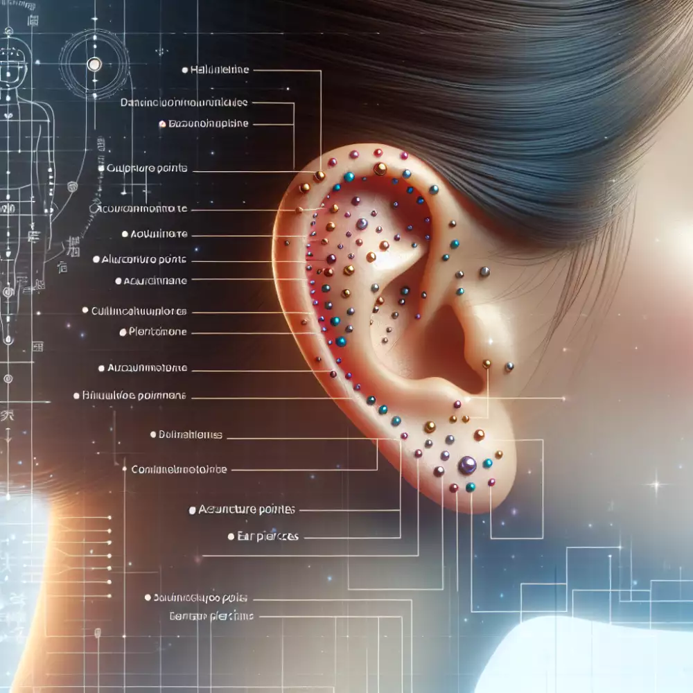 akupunkturní body ucho piercing