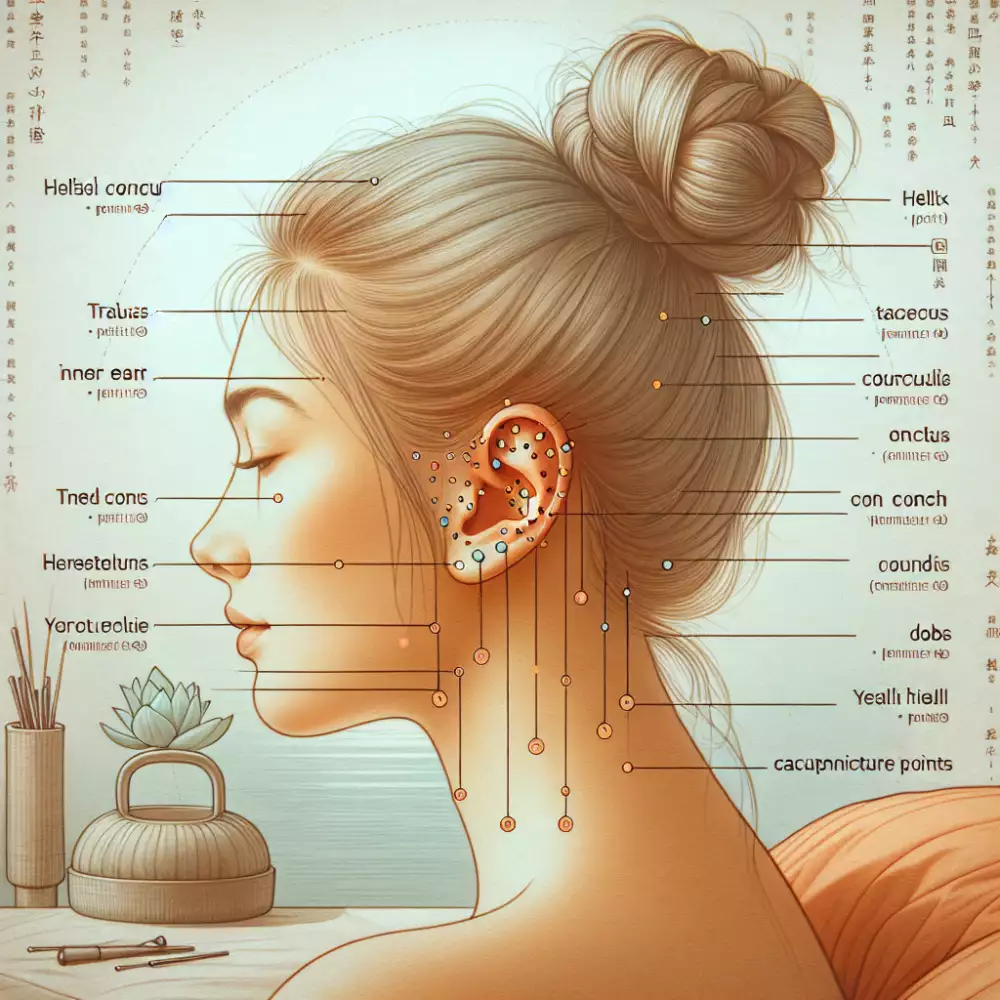 akupunkturní body ucho piercing