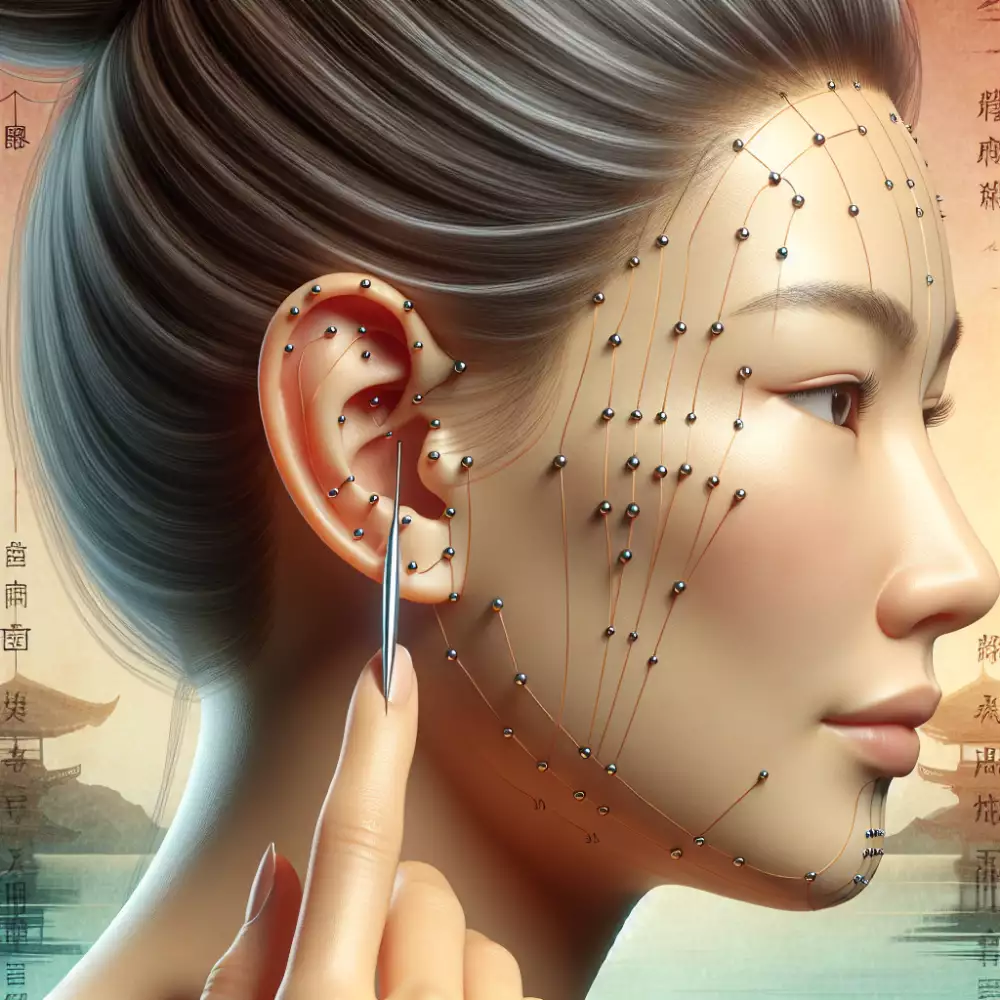 akupunkturní body ucho piercing