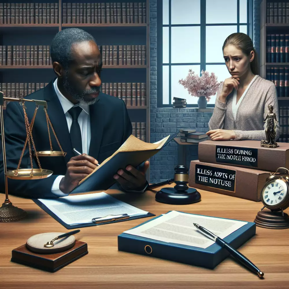 nemoc ve výpovědní lhůtě