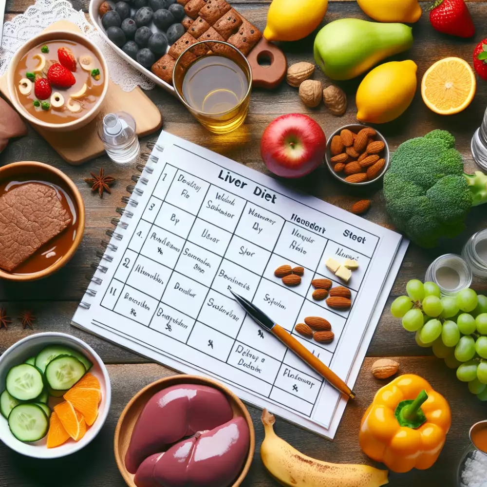 jaterní dieta jídelníček na týden