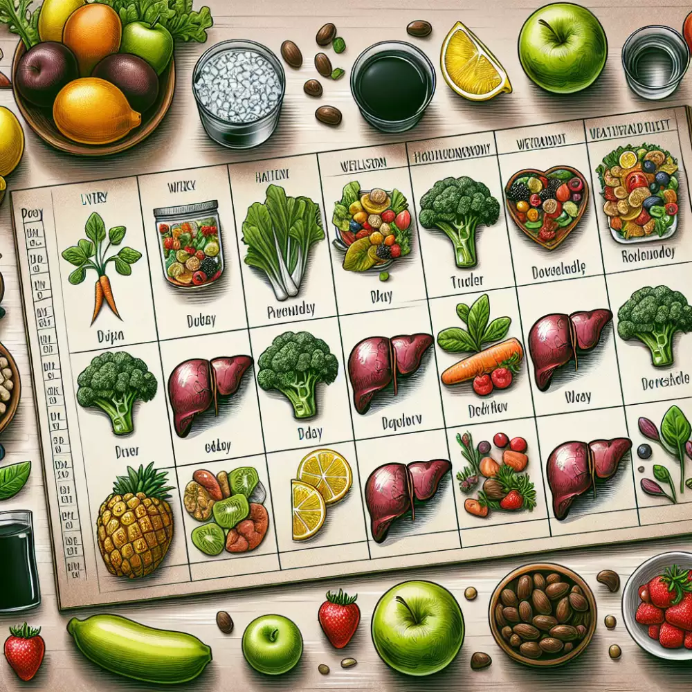 jaterní dieta jídelníček na týden