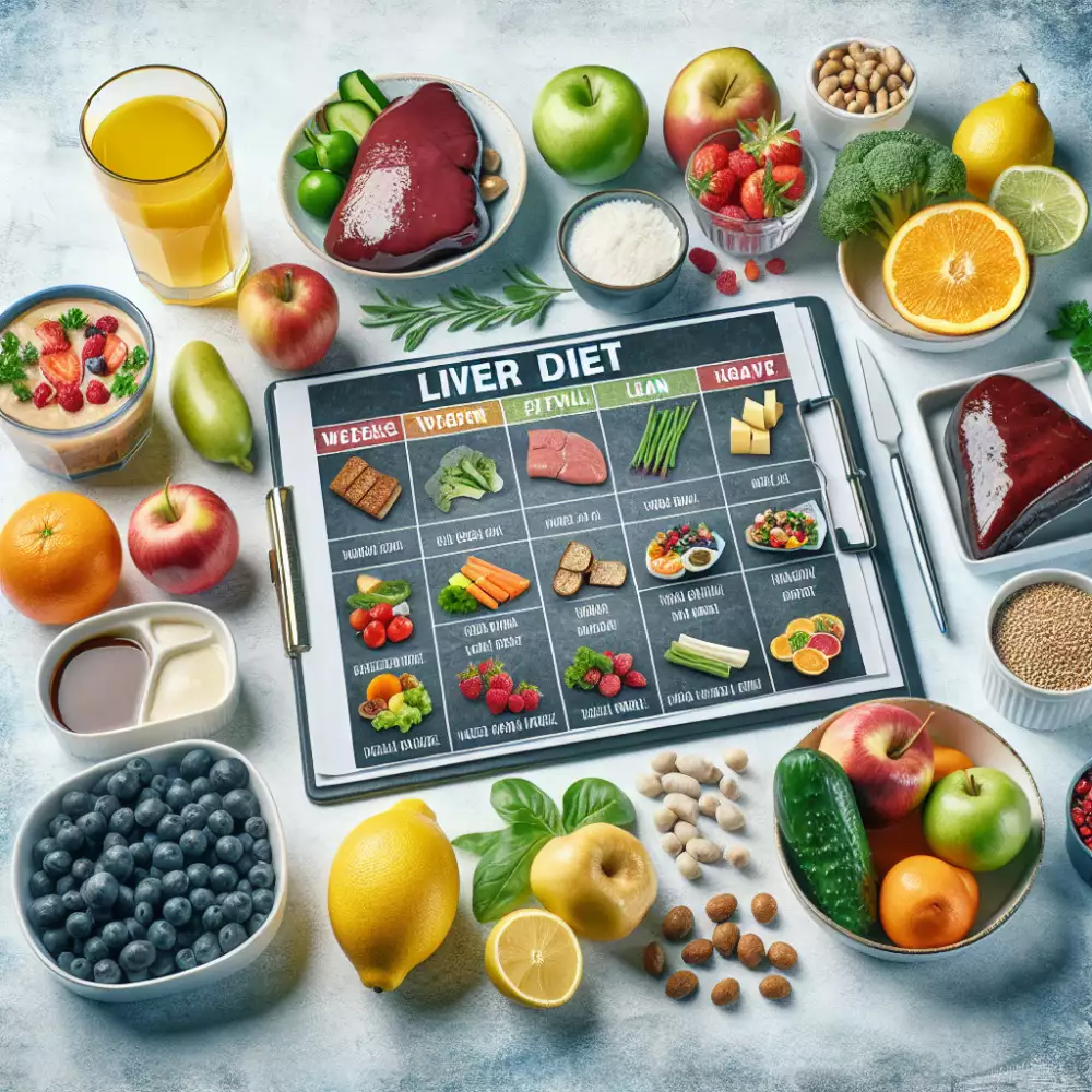 jaterní dieta jídelníček na týden